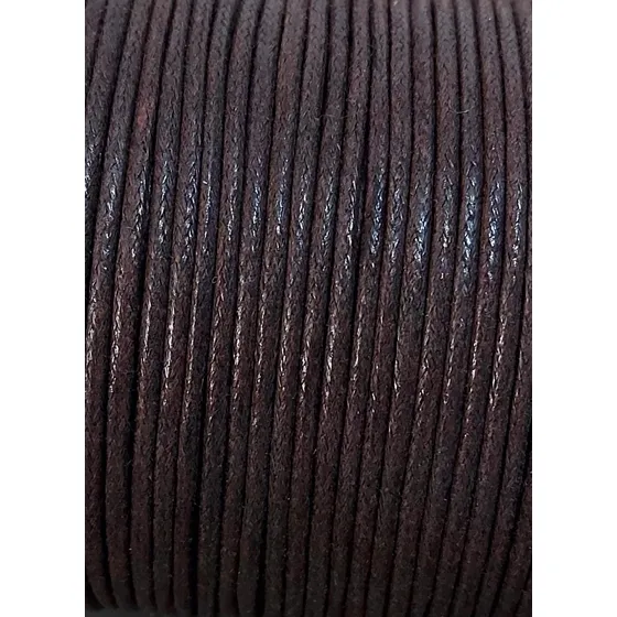 Cordón Trenzado Encerado (piel De Serpiente)2mmx10mts Marrón