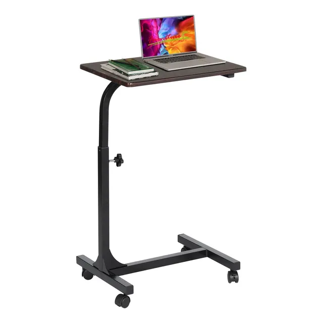 Escritorio Portátil Plegable Ajustable Para Laptop Nogal