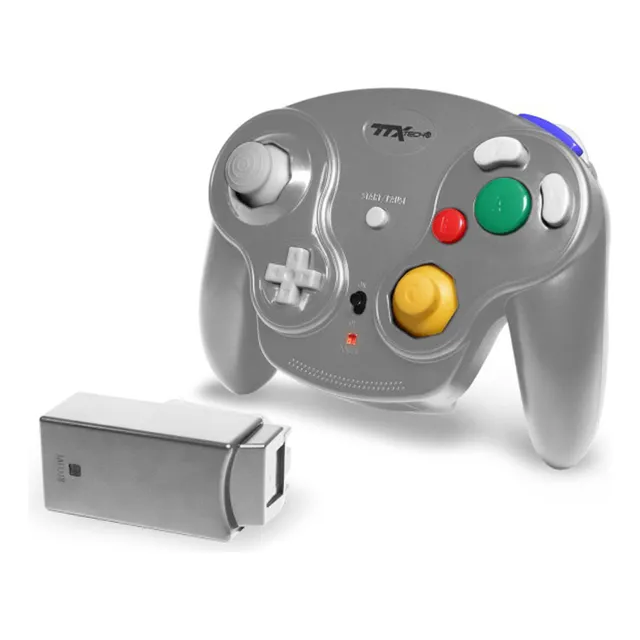 Control Inalambrico Gris Wavedash Compatible Con Gc Gris