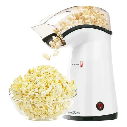 Pipoqueira Britânia Pop Time Cor Branco 127v