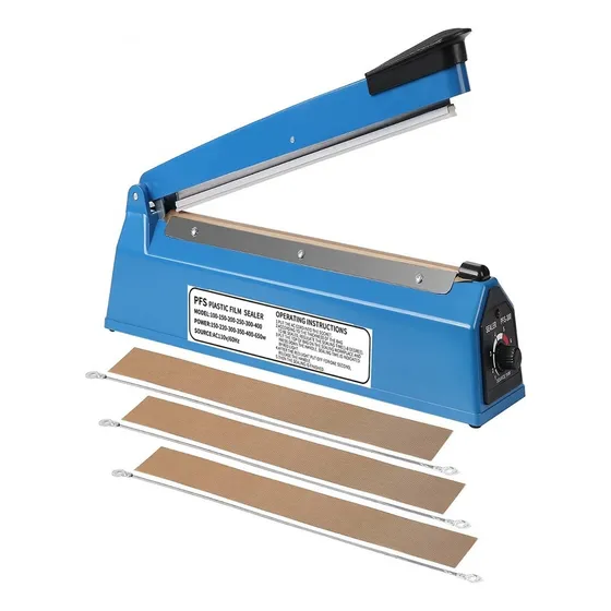 Maquina Térmica Selladora De Bolsas De Plástico De 30 Cm Impulso Manual Rexqualis Rq-fkj-300 127v