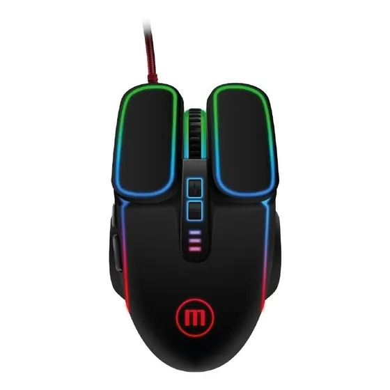 Mouse Gamer Maxell 7 Botones Gaming Tron - 1600 A 7200 Dpi