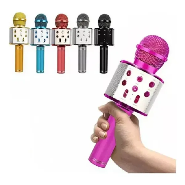 Micrófono Karaoke Inalámbrico Con Bluetooth Parlante Usb