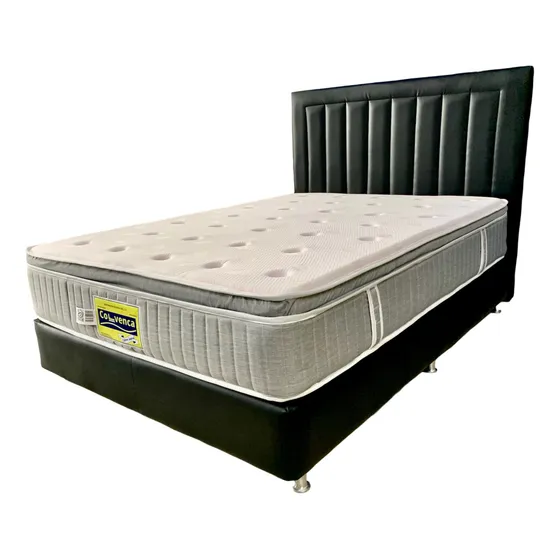 Cama Sommier Box, Copete Y Colchón Colvenca Spring Europa