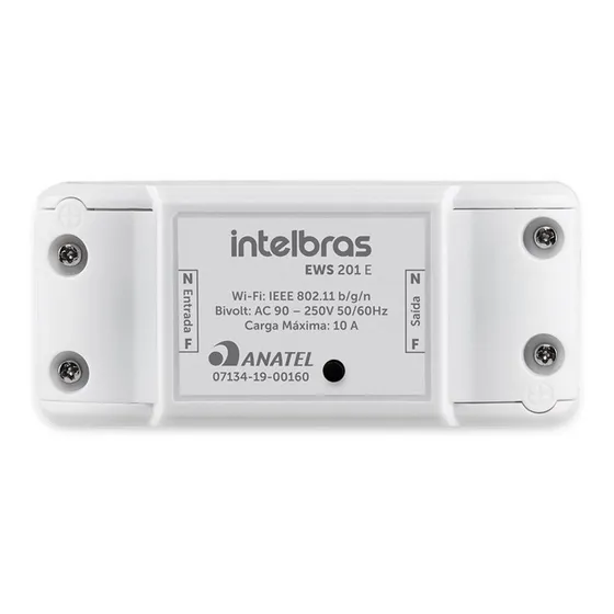 2 Interruptor Controlador De Ambiente Wifi Intelbras Ews201e