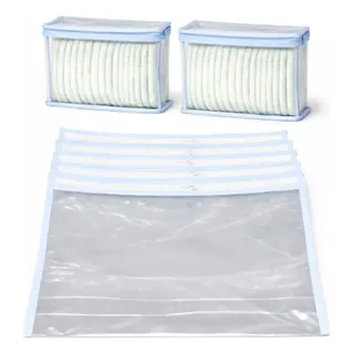 Kit 7 Peças Maternidade Porta Fraldas Necessaire Roupinha