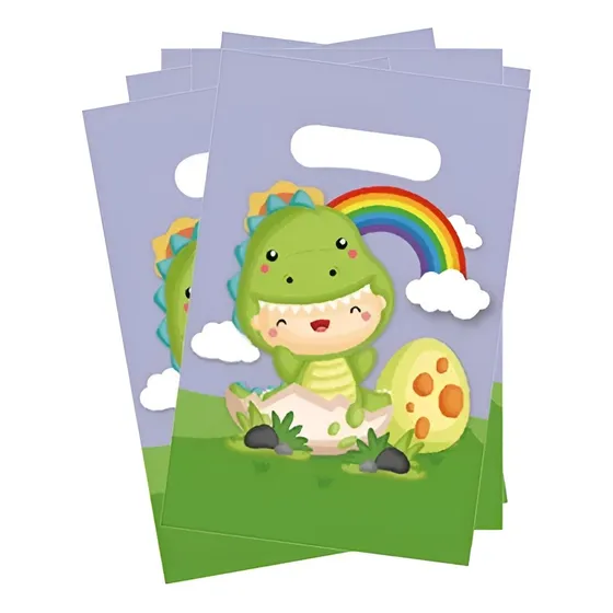 20 Bolsas Para Piñata Dinosaurio Bolsas Para Dulces Piñata