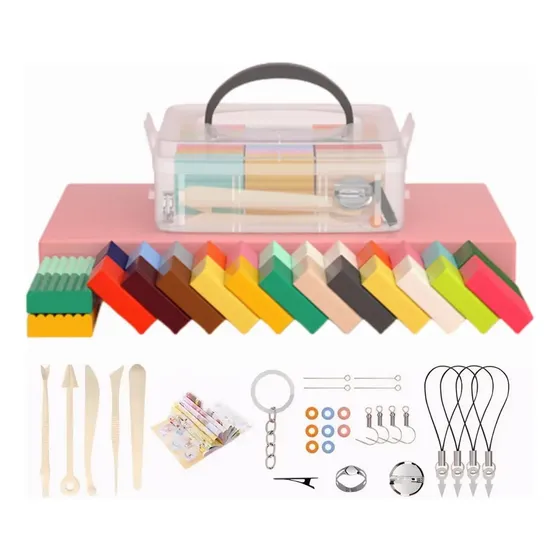 Kit Inicial De Argila De Polímero/porcelana De 24 Cores
