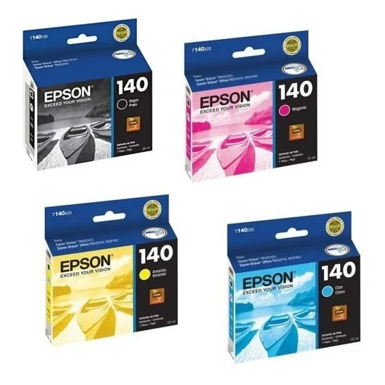 Cartuchos Originales Epson 140 X 4