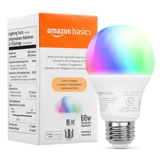 Bombilla Rgb Inteligente Led Amazon Bluetooth Alexa