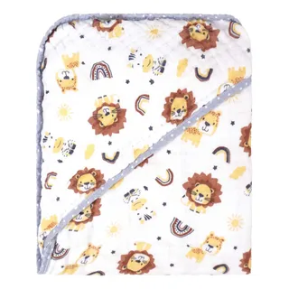 Toalha De Banho Bebê Soft 2 Camada De Fralda Bublim