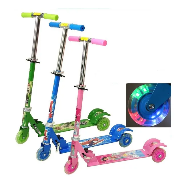 Monopatin D 3 Ruedas Scooter Con Luces Avengers Princesa