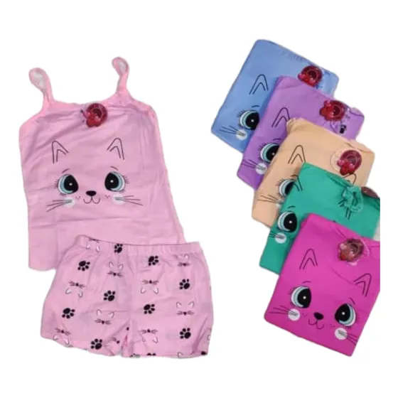 Conjunto De Pijama Juvenil Para Niñas (6 Unidades)