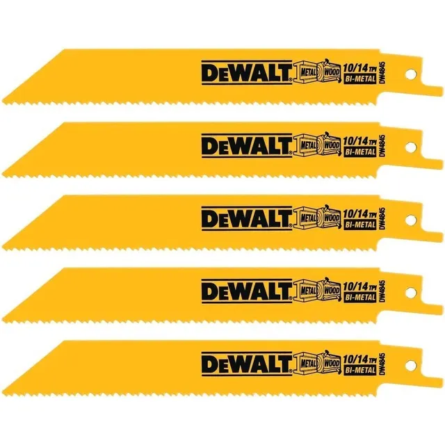 Juego De Hojas Para Sierra Dewalt 5 Pza Dw4845