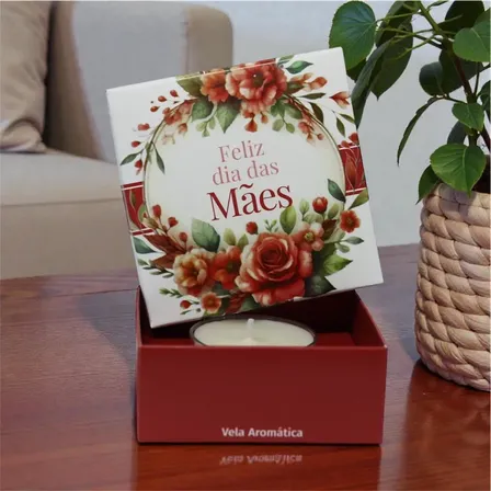 12 Lembrancinhas Dia Das Mães Vela Aromática Premium