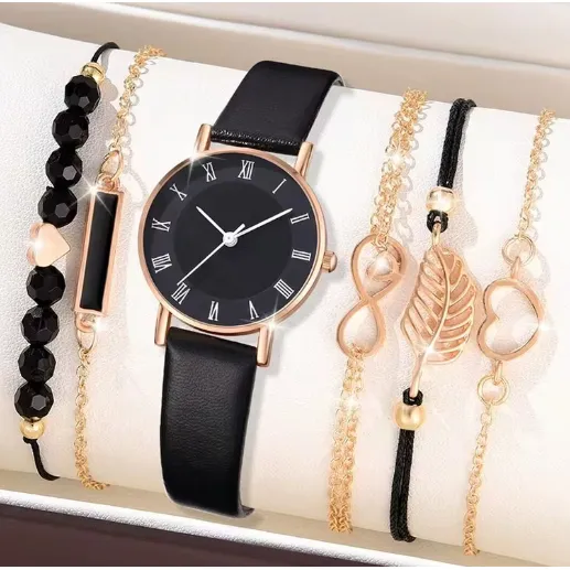 Reloj Y 5 Pulseras Dama Ideal Para Mama Buen Regalo, Oferta