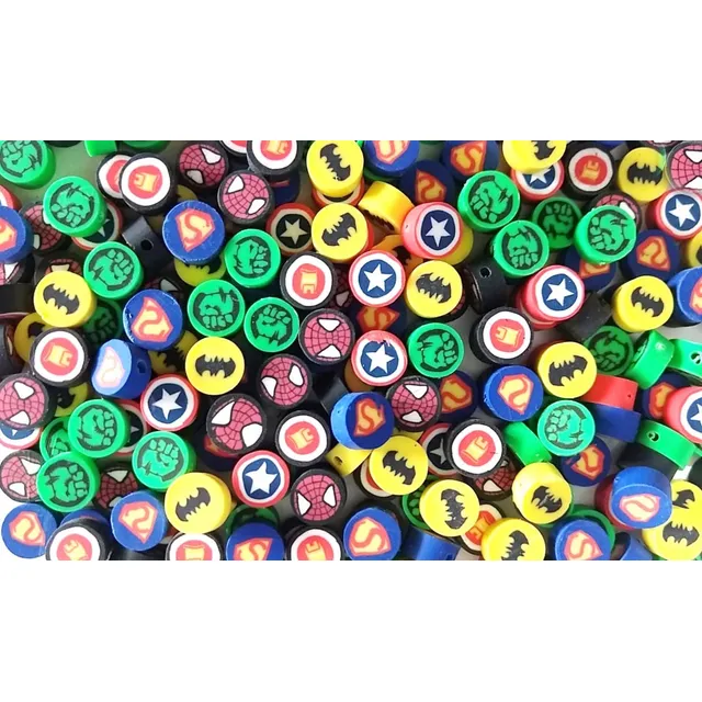 Miçangas Heróis Promoção Infantil Colar Pulseira 50 Peças