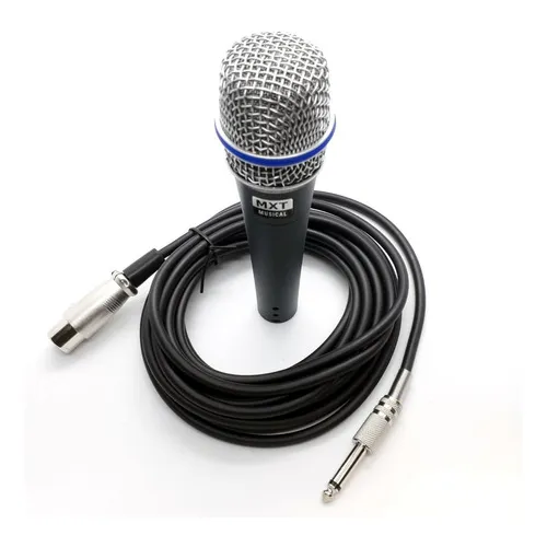Microfone Dinâmico Mxt Pro Btm-57a Cor Cinza-escuro