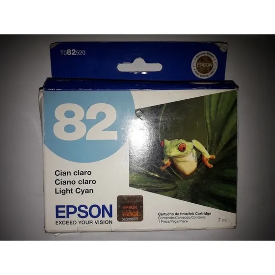Original Tinta Epson 82 Cyan T082520 R270 Rx590 Caracas 82