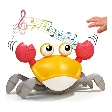Juguete Cangrejo Musical Con Luz Y Movimiento Para Bebés