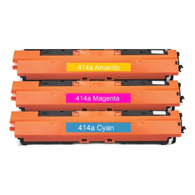 Kit De 3 Toner Compatible Con Hp 414a C, Y, M