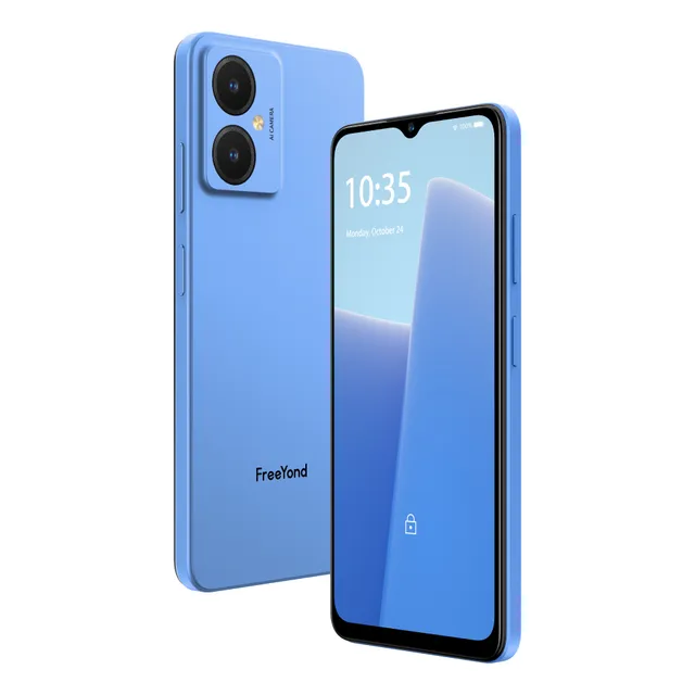 Smartphones FreeYond F9S Android 13 Dual SIM 128 GB azul 3 GB RAM Batería De 5000mah Elegante Cámara