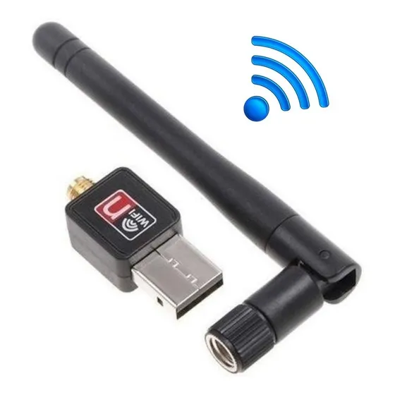Adaptador Receptor Usb Wifi Internet 300mbps 2 Antenas