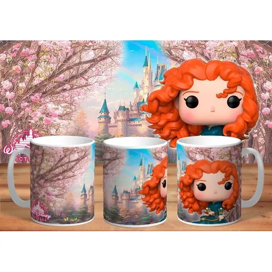 Taza De Ceramica Sublimada Funkopop Princesa: Merida