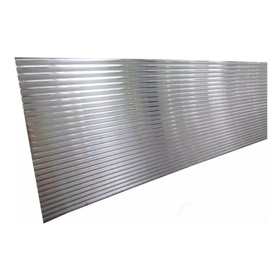 Rodapie De Aluminio Acanalado Brillante 3mts X 13,5cm