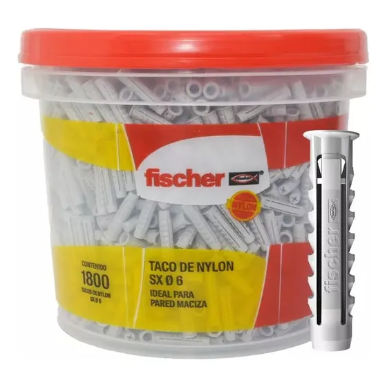 Taco Fisher Universal Sx6 Con Tope Balde 1800 Tacos Fischer