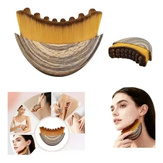 Escova Drenagem Linfática Facial Massageador Rosto Relaxante