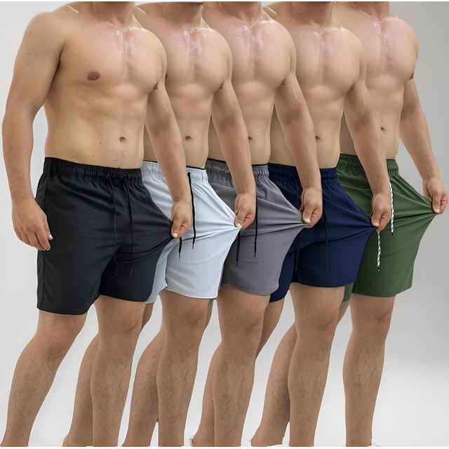 Kit 5 Shorts Masculino Praia C Lycra Tactel Academia Bermuda Kit 5 Shorts Masculino Praia C Lycra Tactel Academia Bermuda