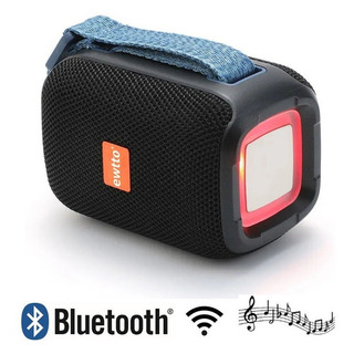 Parlante Inalambrico Bluetooth 5w Rms Leds Color C/manija Color Negro Parlante Inalambrico Bluetooth 5w Rms Leds Color C/manija Color Negro
