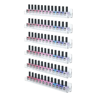 Estantes Flotantes De Acrílico Para Esmaltes De Uñas 8pcs Estantes Flotantes De Acrílico Para Esmaltes De Uñas 8pcs