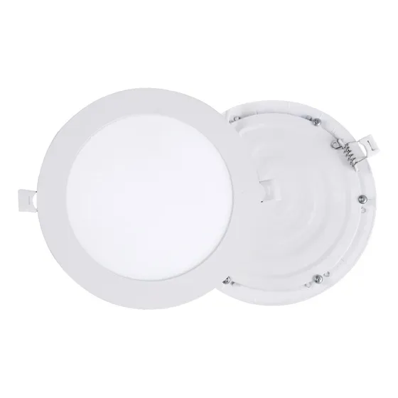 20 Panel Led Slim Redondo 18w Empotrable Luz Fría