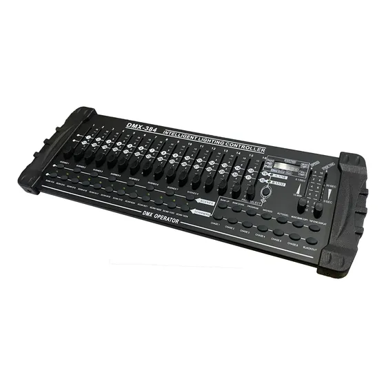 Consola Controlador Dmx Gd-384 (16 Canales / Pagina) Gcm