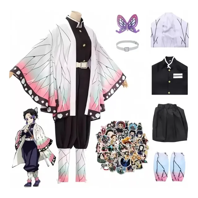 Disfraz De Cosplay De Anime, Demon Slayer Shinobu Tokitou Kanao Kimono Animado Personajes De Dibujos Animados Japoneses