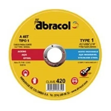Disco De Corte Doble Proposito 4 1/2 Abracol (1*25)