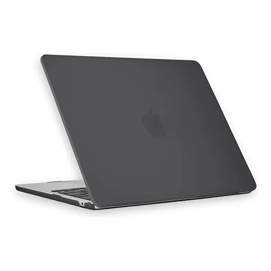 Case Capa Resistente Macbook Air 13 Touch Id A2337 Chip M1 Cor Preto fosco