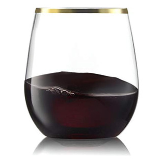 Paquete De 32 Copas De Vino De Plástico Sin Tallo Desechable Paquete De 32 Copas De Vino De Plástico Sin Tallo Desechable