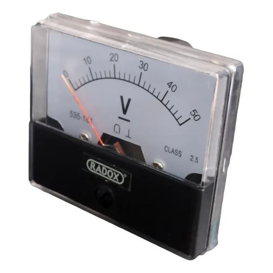 Caratula Voltimetro Analógico  0 - 50 V Corriente Continua