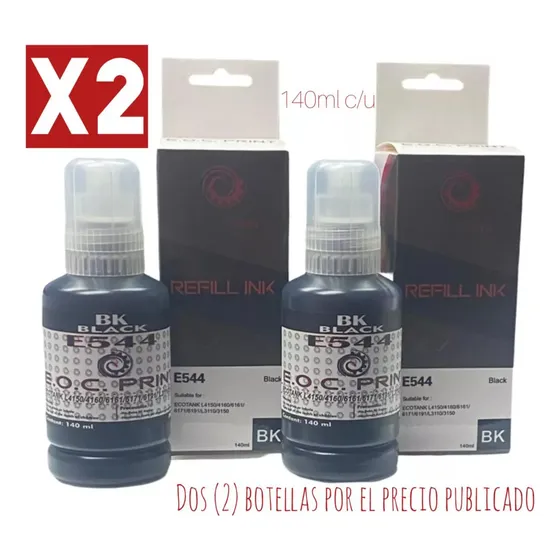 Tintas Botellas Nuevas Refill Ink 544 Epson L3150 L3110 