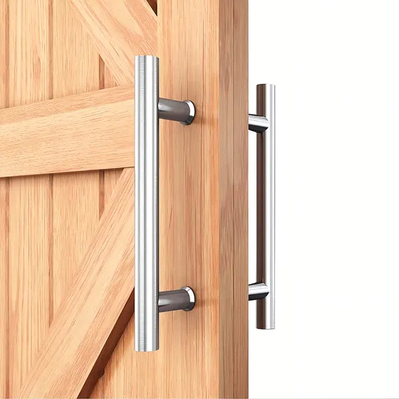 Jaladera Tipo H Acero Inoxidable Puerta Cristal Satín 120cm blmls120-mx