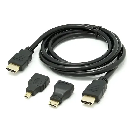 Cable Hdmi 1,5 M Dehuka Con Mini & Micro Adaptadores Hdmi