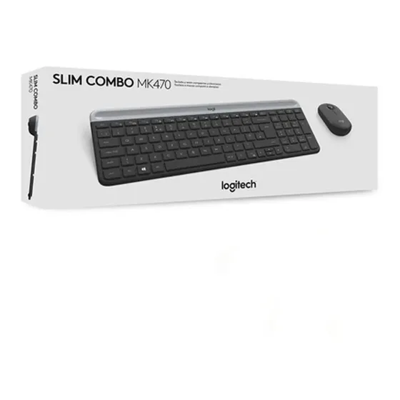 Kit de teclado y mouse inalámbrico Logitech MK470 Español de color negro | Cuotas sin interés