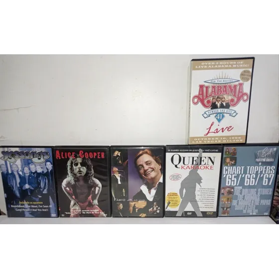 Lote 6 Dvd Antigo Original Musical Show Completo Capa Encart