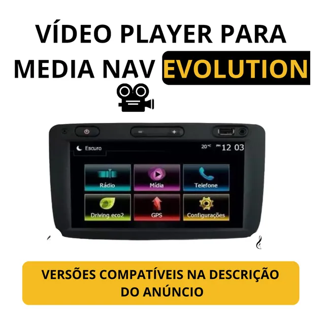 Reprodutor De Vídeos Para Media Nav Renault Evolution