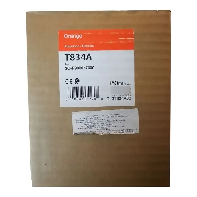 Cartucho De Tinta T834a Naranja Para Sc-p7000 8000