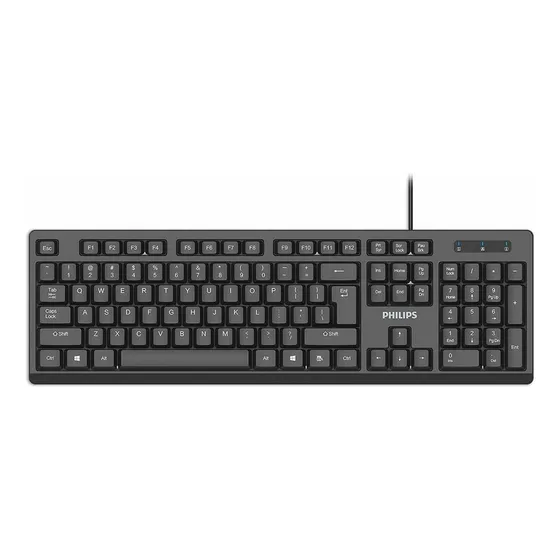 Teclado Alámbrico Philips Usb 