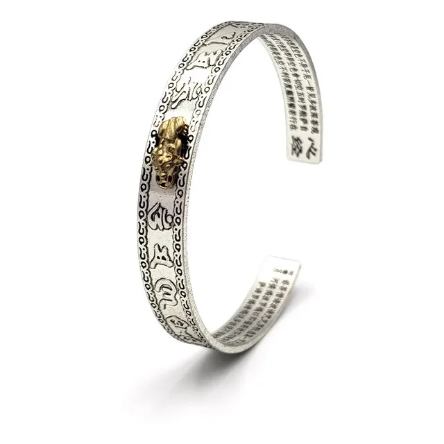 Brazalete Pulsera De Metal Pixiu 60mm.
